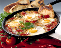 Mexican Eggs in the Pan